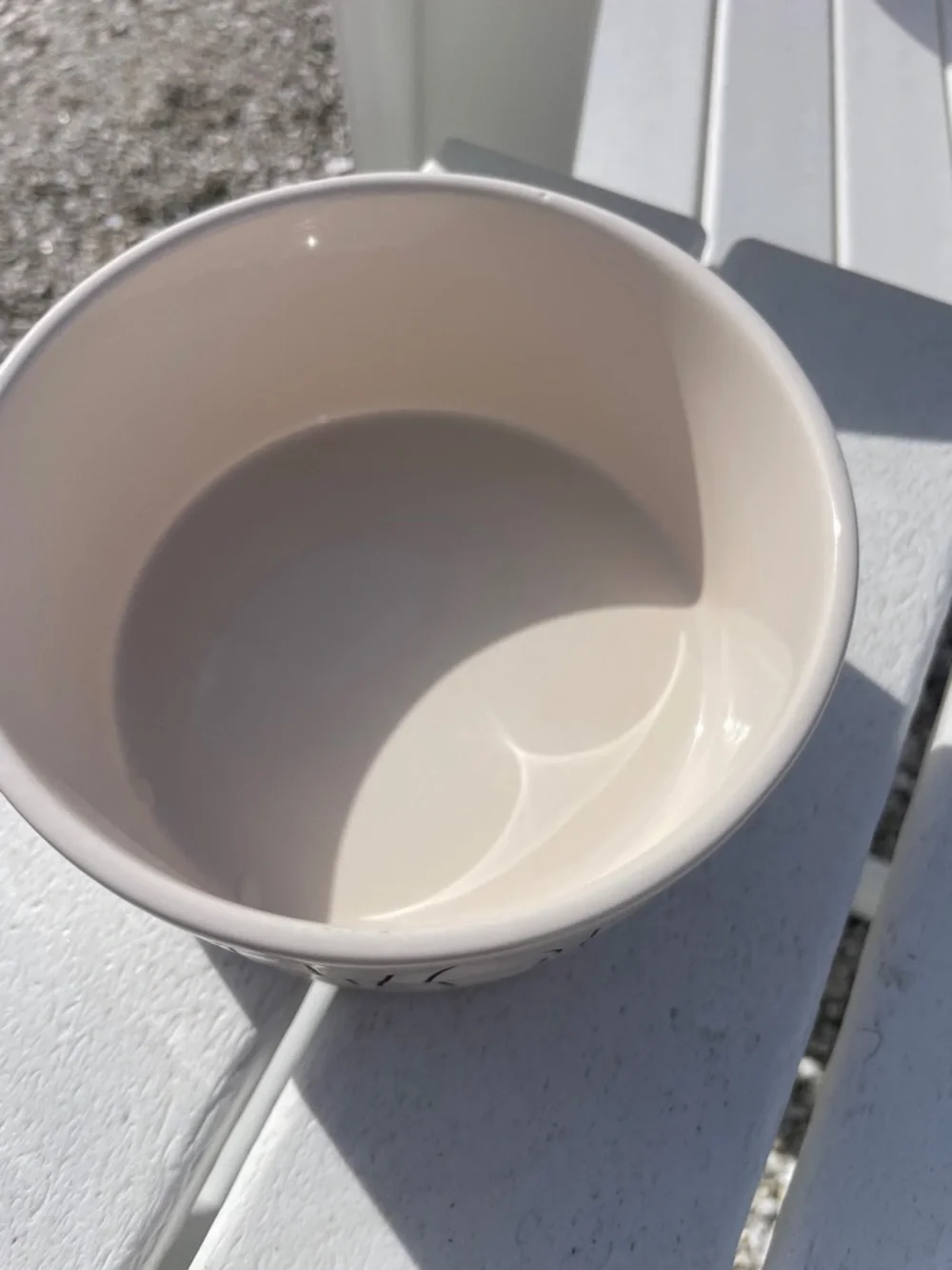 Rae Dunn Cream Ceramic 'DETOUR' Bowl